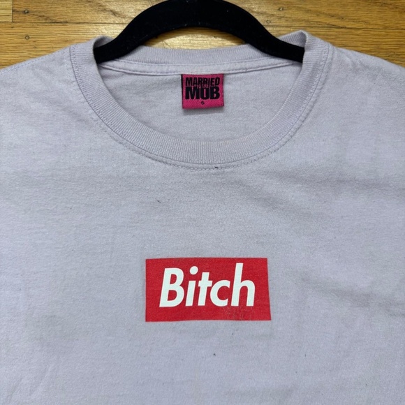 MTTM Married to the mod b*tch tee with light staining - Picture 2 of 4
